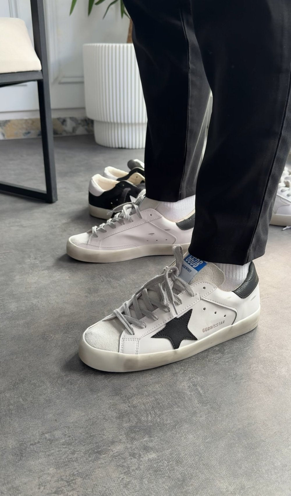 Golden goose beyaz yıldız siyah