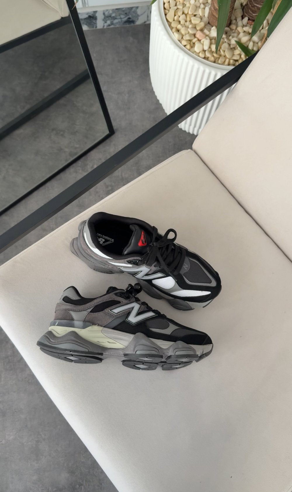 806Z New Balance 9060 İthal - Siyah Füme