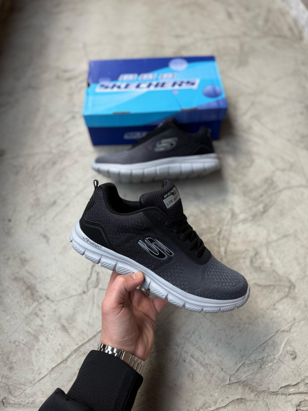 SKECHERS İTHAL - FÜME SİYAH