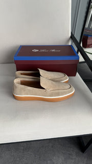 Loro piyano Loafer süet krem