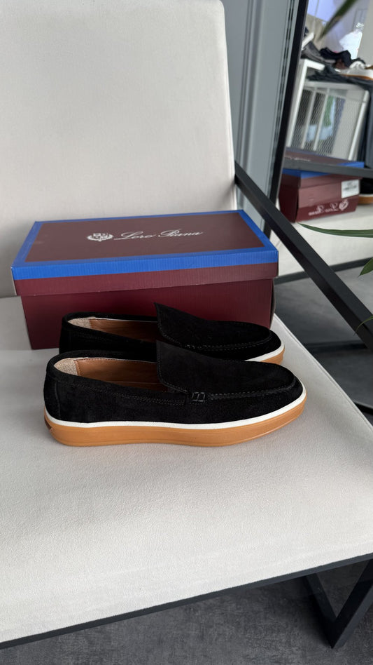 Loro piyano Loafer süet SİYAH