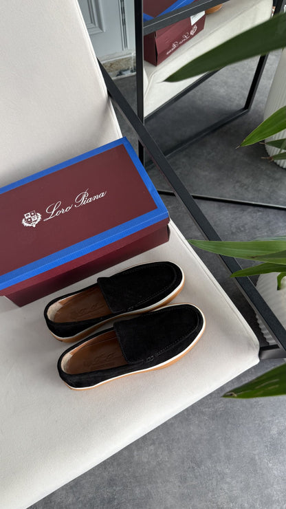 Loro piyano Loafer süet SİYAH