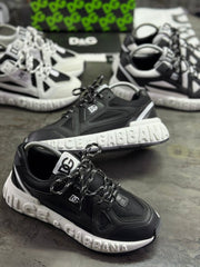 DOLCE GABBANA İTHAL YÜKSEK TABAN -  SİYAH BEYAZ TABAN