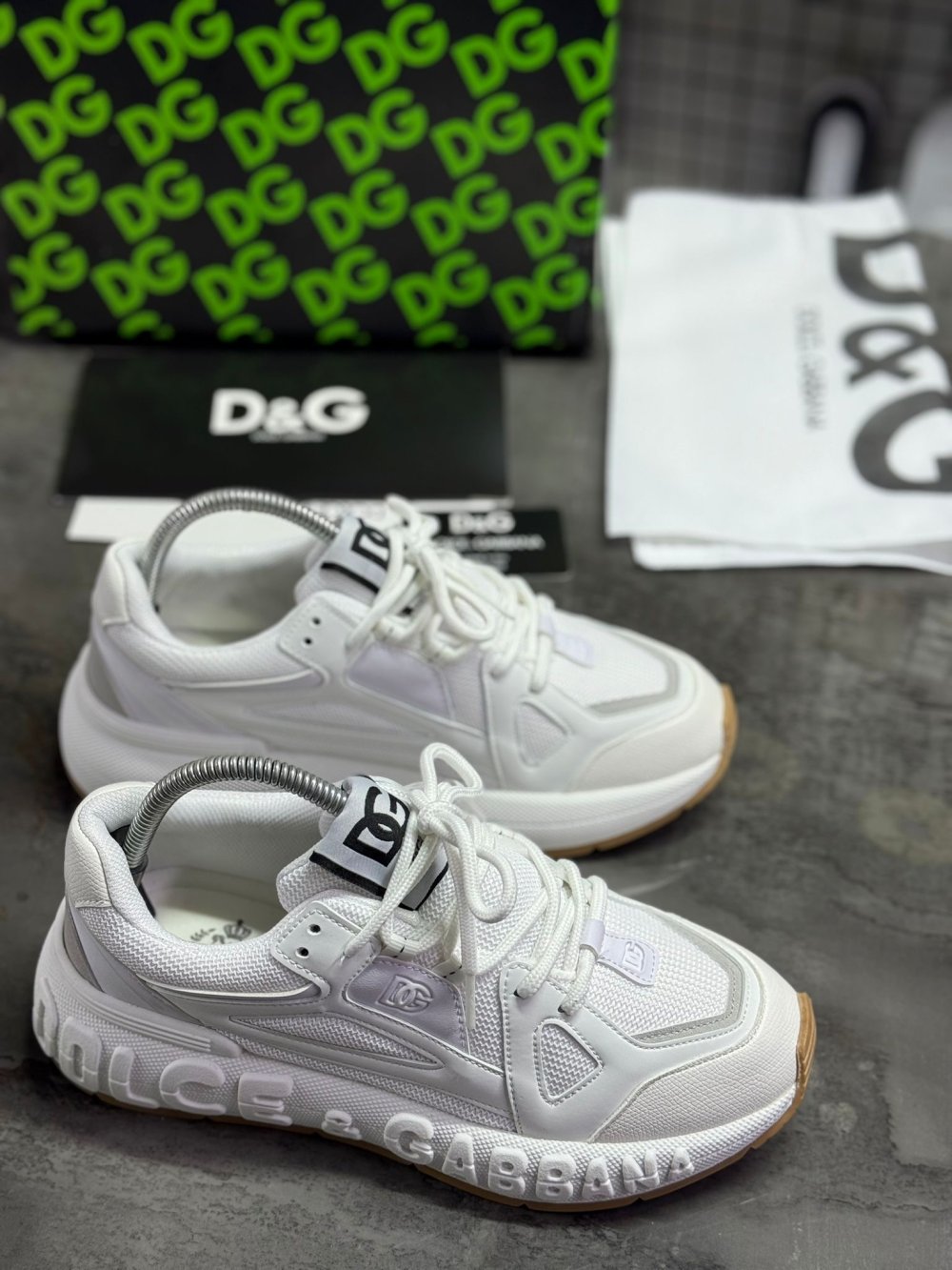 DOLCE GABBANA İTHAL YÜKSEK TABAN - BEYAZ