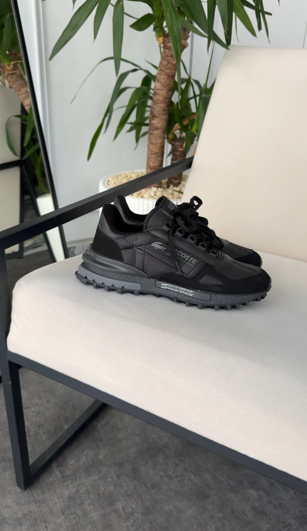 804Z Lacoste İthal - Siyah Siyah