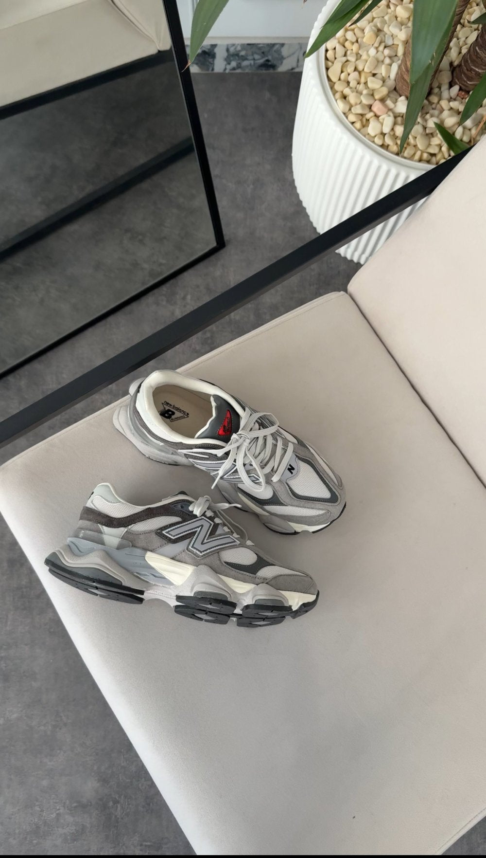 808Z New Balance 9060 İthal - Gri